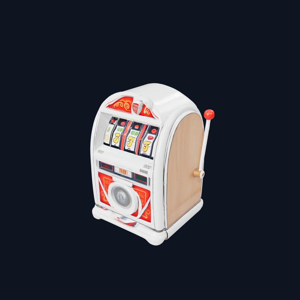Vintage Slot Machine D Model Pack